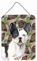Black White French Bulldog Pine Cones Wall or Door Hanging Prints BB9582DS1216