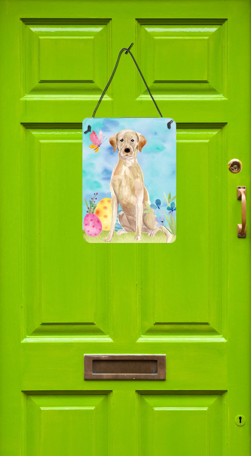 Yellow Labrador Easter Wall or Door Hanging Prints BB9611DS1216