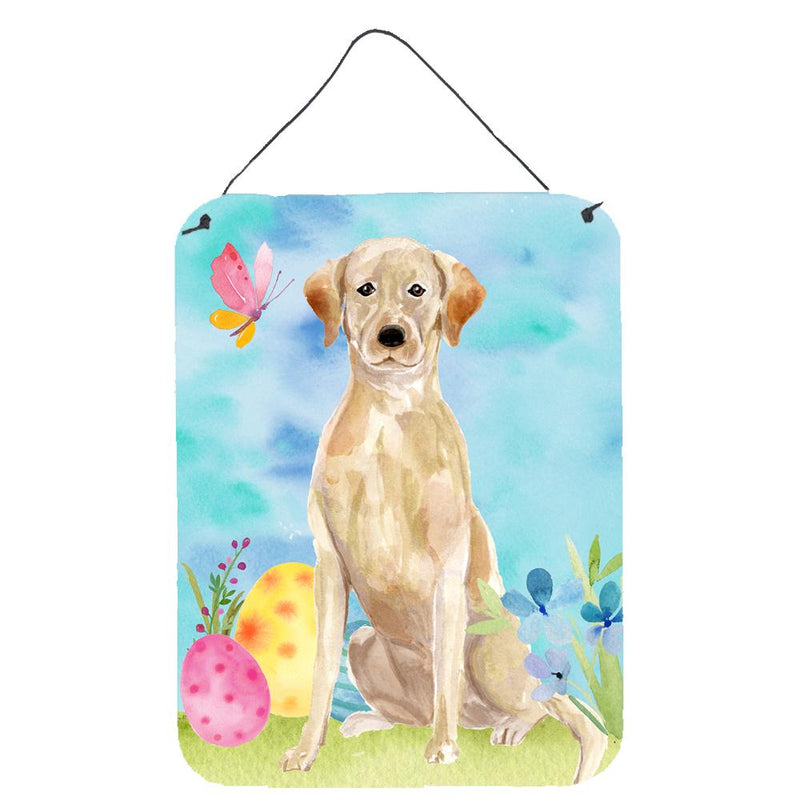 Yellow Labrador Easter Wall or Door Hanging Prints BB9611DS1216