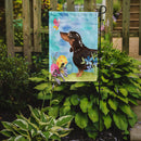 Black and Tan Dachshund Easter Garden Flag - Outdoor Decorative Yard Flag BB9615GF