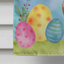 Red Tan Dachshund Easter House Flag 28x40 Porch Sleeve Pole Decorative Outside Yard Banner Artwork Wall Hanging, Polyester