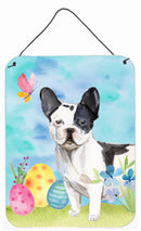 Black White French Bulldog Easter Wall or Door Hanging Prints BB9617DS1216