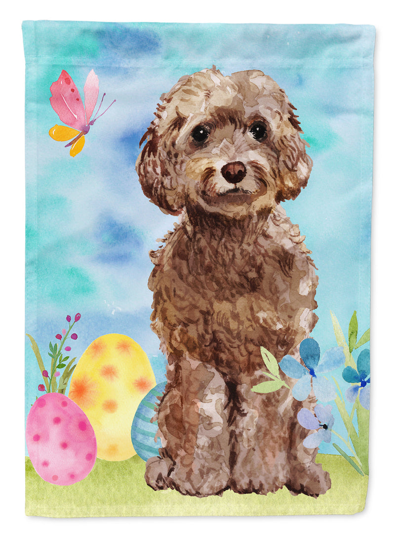 Brown Cockapoo Easter Flag Garden Size BB9619GF