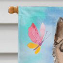 German Shepherd Easter House Flag 28x40 Porch Sleeve Pole Decorative Outside Yard Banner Artwork Wall Hanging, Polyester
