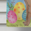 German Shepherd Easter House Flag 28x40 Porch Sleeve Pole Decorative Outside Yard Banner Artwork Wall Hanging, Polyester