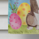 Red Staffie Bull Terrier Easter House Flag 28x40 Porch Sleeve Pole Decorative Outside Yard Banner Artwork Wall Hanging, Polyester