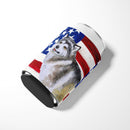 Alaskan Malamute Patriotic Can or Bottle Hugger BB9638CC