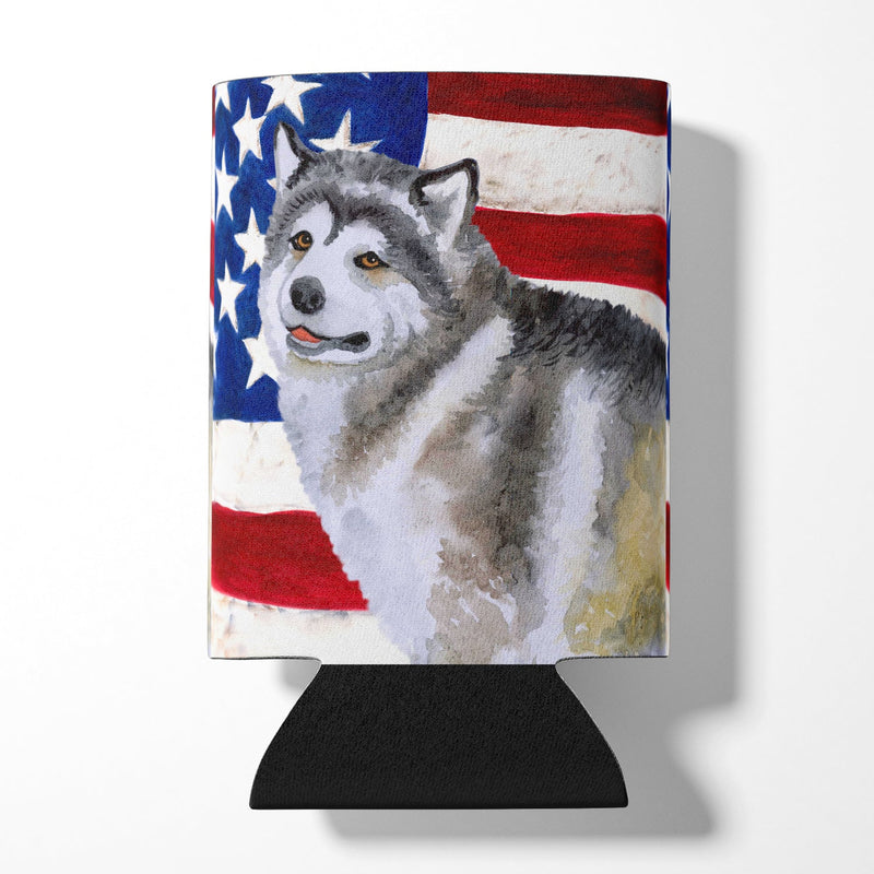 Alaskan Malamute Patriotic Can or Bottle Hugger BB9638CC