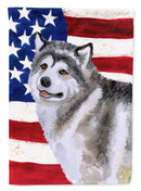 Alaskan Malamute Patriotic Garden Flag - Outdoor Decorative Yard Flag BB9638GF