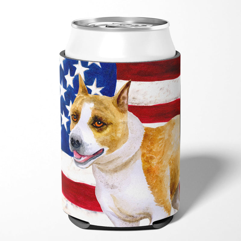 American Staffordshire Patriotic Can or Bottle Hugger BB9644CC