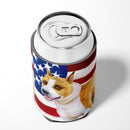 American Staffordshire Patriotic Can or Bottle Hugger BB9644CC