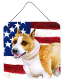 American Staffordshire Patriotic Wall or Door Hanging Prints BB9644DS66