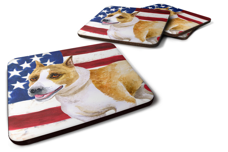American Staffordshire Patriotic Foam Coaster  BB9644FC
