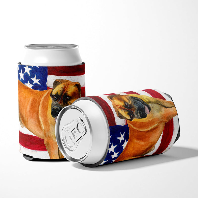 Boerboel Mastiff Patriotic Can or Bottle Hugger BB9646CC