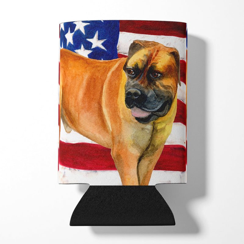 Boerboel Mastiff Patriotic Can or Bottle Hugger BB9646CC