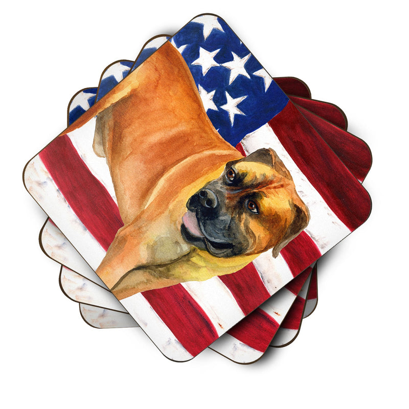 Boerboel Mastiff Patriotic Foam Coaster  BB9646FC