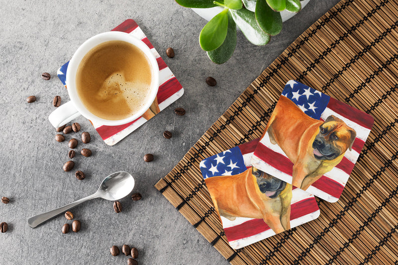 Boerboel Mastiff Patriotic Foam Coaster  BB9646FC