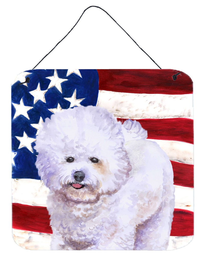 Bichon Frise Patriotic Wall or Door Hanging Prints BB9648DS66