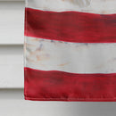 Fox Terrier Patriotic House Flag 28x40 Porch Sleeve Pole Decorative Outside Yard Banner Artwork Wall Hanging, Polyester