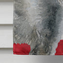 Schnauzer Patriotic House Flag 28x40 Porch Sleeve Pole Decorative Outside Yard Banner Artwork Wall Hanging, Polyester