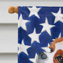Cavalier Spaniel Patriotic House Flag 28x40 Porch Sleeve Pole Decorative Outside Yard Banner Artwork Wall Hanging, Polyester