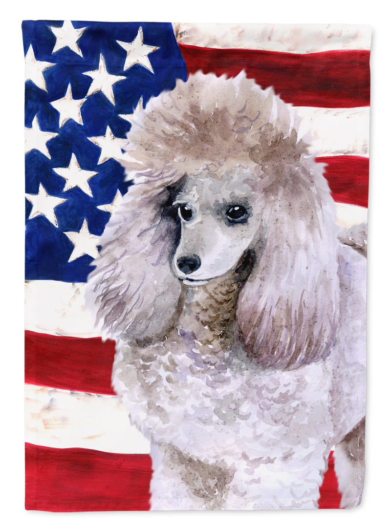 Poodle Patriotic Flag Garden Size BB9665GF