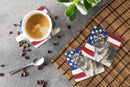 American Akita Patriotic Foam Coaster  BB9669FC