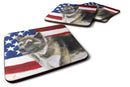 American Akita Patriotic Foam Coaster  BB9669FC