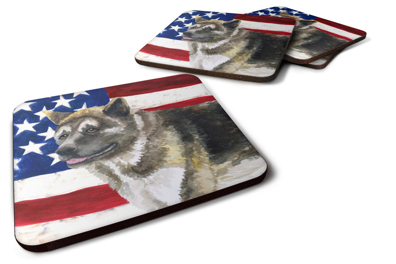 American Akita Patriotic Foam Coaster  BB9669FC