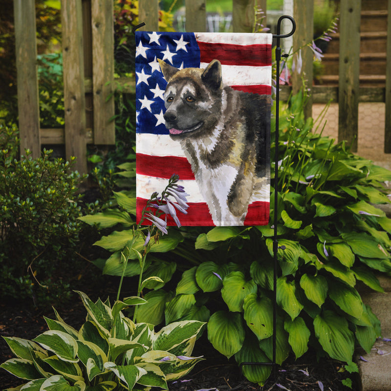 American Akita Patriotic Garden Flag - Outdoor Decorative Yard Flag BB9669GF