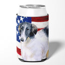 Borzoi Patriotic Can or Bottle Hugger BB9672CC