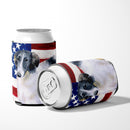 Borzoi Patriotic Can or Bottle Hugger BB9672CC
