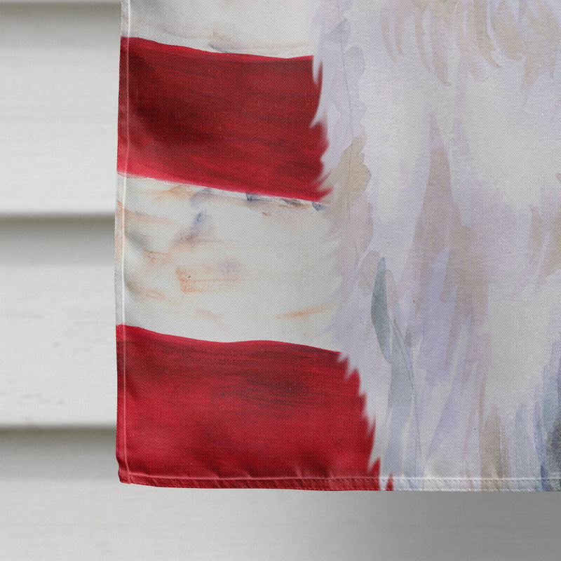 Borzoi Patriotic Flag Canvas House Size BB9672CHF