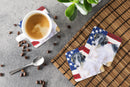 Borzoi Patriotic Foam Coaster  BB9672FC