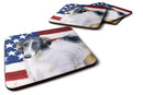 Borzoi Patriotic Foam Coaster  BB9672FC