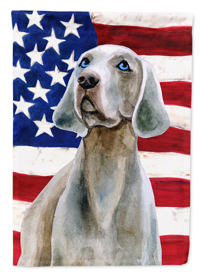 Weimaraner Patriotic Flag Garden Size BB9674GF