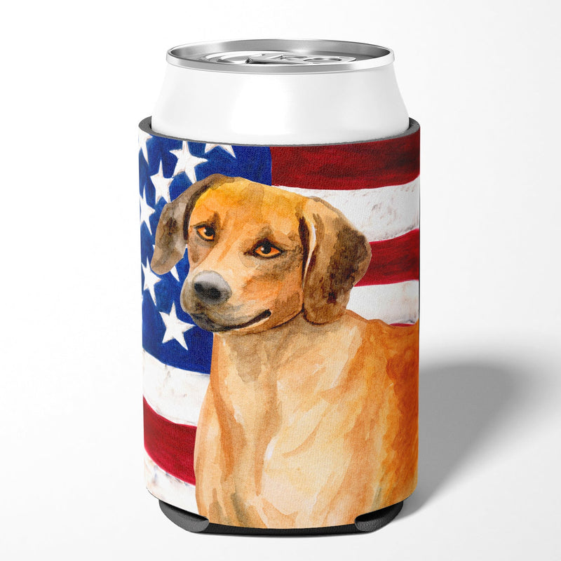 Rhodesian Ridgeback Patriotic Can or Bottle Hugger BB9676CC