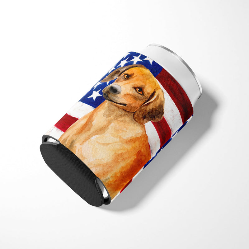 Rhodesian Ridgeback Patriotic Can or Bottle Hugger BB9676CC