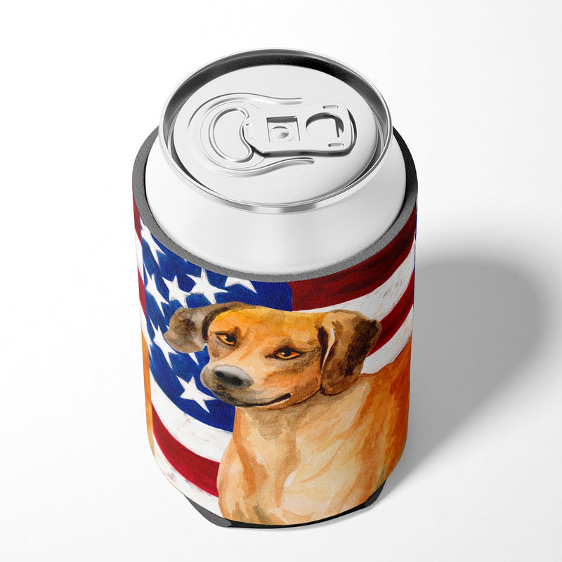 Rhodesian Ridgeback Patriotic Can or Bottle Hugger BB9676CC