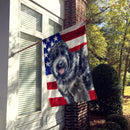 Black Russian Terrier Patriotic Flag Canvas House Size BB9677CHF