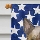 Thai Ridgeback Patriotic House Flag 28x40 Porch Sleeve Pole Decorative Outside Yard Banner Artwork Wall Hanging, Polyester