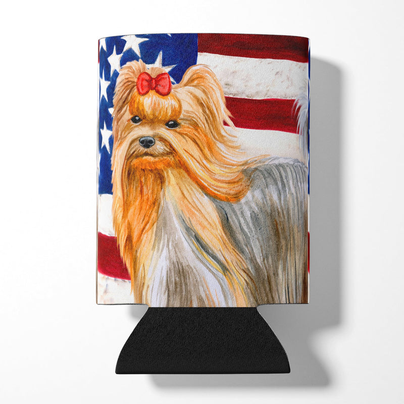 Yorkshire Terrier Patriotic Can or Bottle Hugger BB9685CC