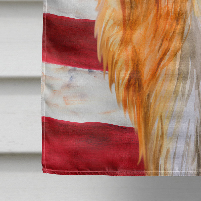 Yorkshire Terrier Patriotic Flag Canvas House Size BB9685CHF