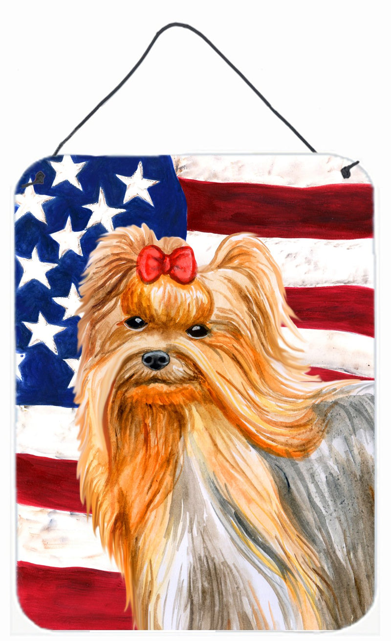 Yorkshire Terrier Patriotic Wall or Door Hanging Prints BB9685DS1216