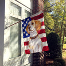 Beagle Patriotic House Flag 28x40 Porch Sleeve Pole Decorative Outside Yard Banner Artwork Wall Hanging, Polyester