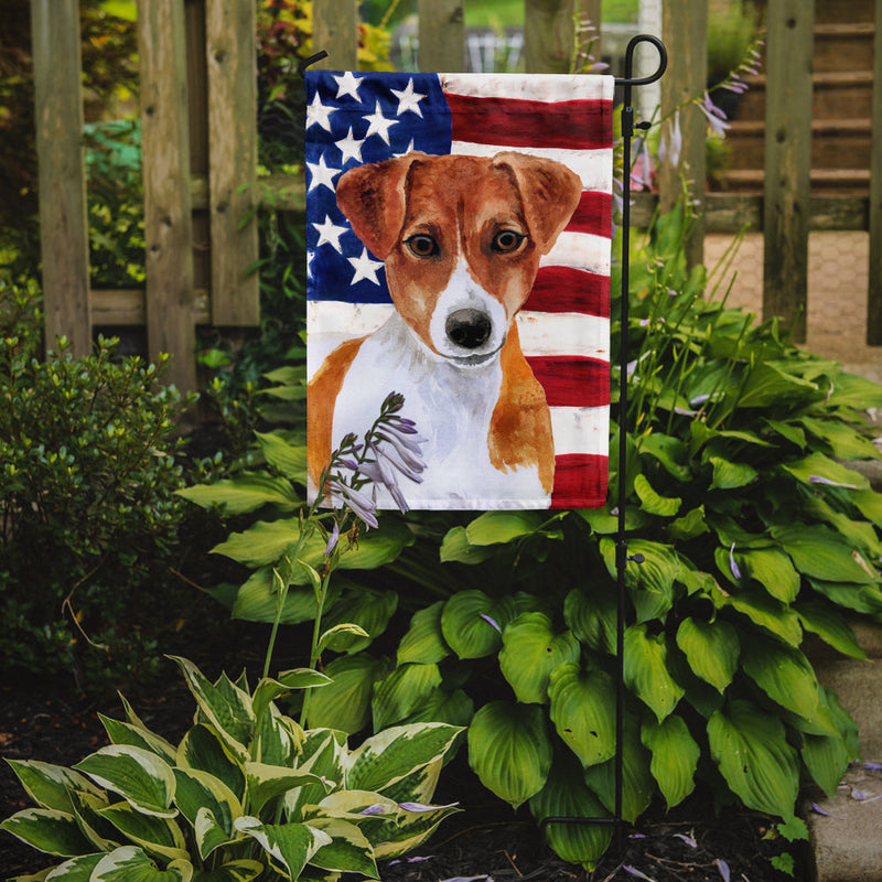 Jack Russell Terrier Patriotic Flag Garden Size BB9689GF