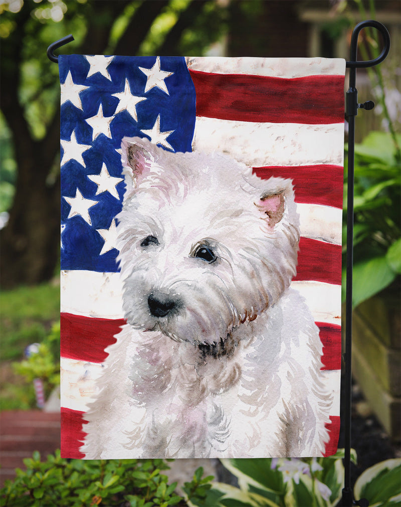 Westie Patriotic Garden Flag - Outdoor Decorative Yard Flag BB9701GF