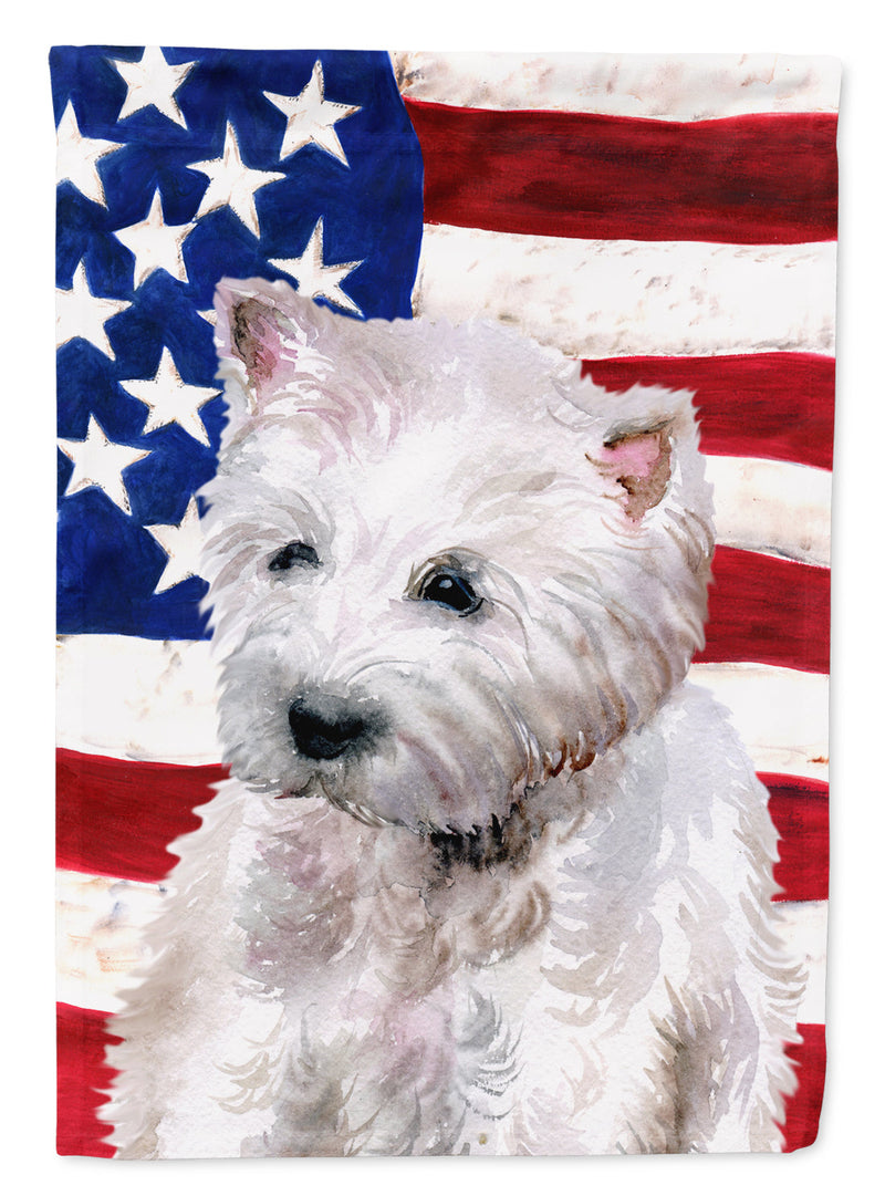 Westie Patriotic Garden Flag - Outdoor Decorative Yard Flag BB9701GF