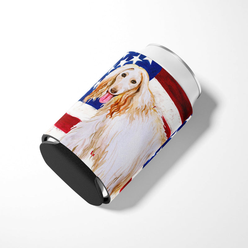 Afghan Hound Patriotic Can or Bottle Hugger BB9702CC