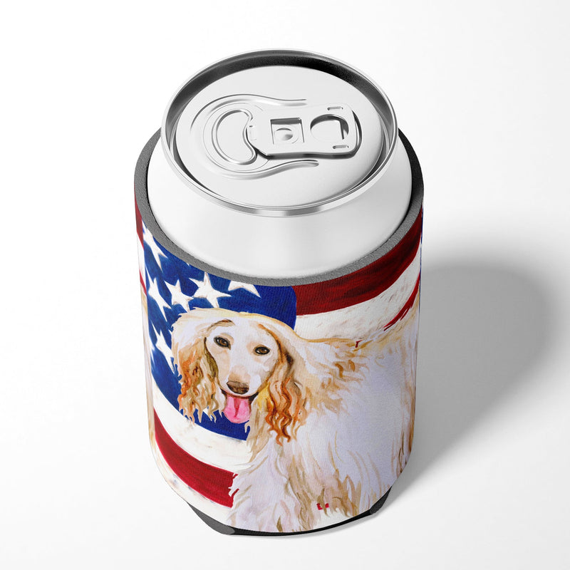 Afghan Hound Patriotic Can or Bottle Hugger BB9702CC